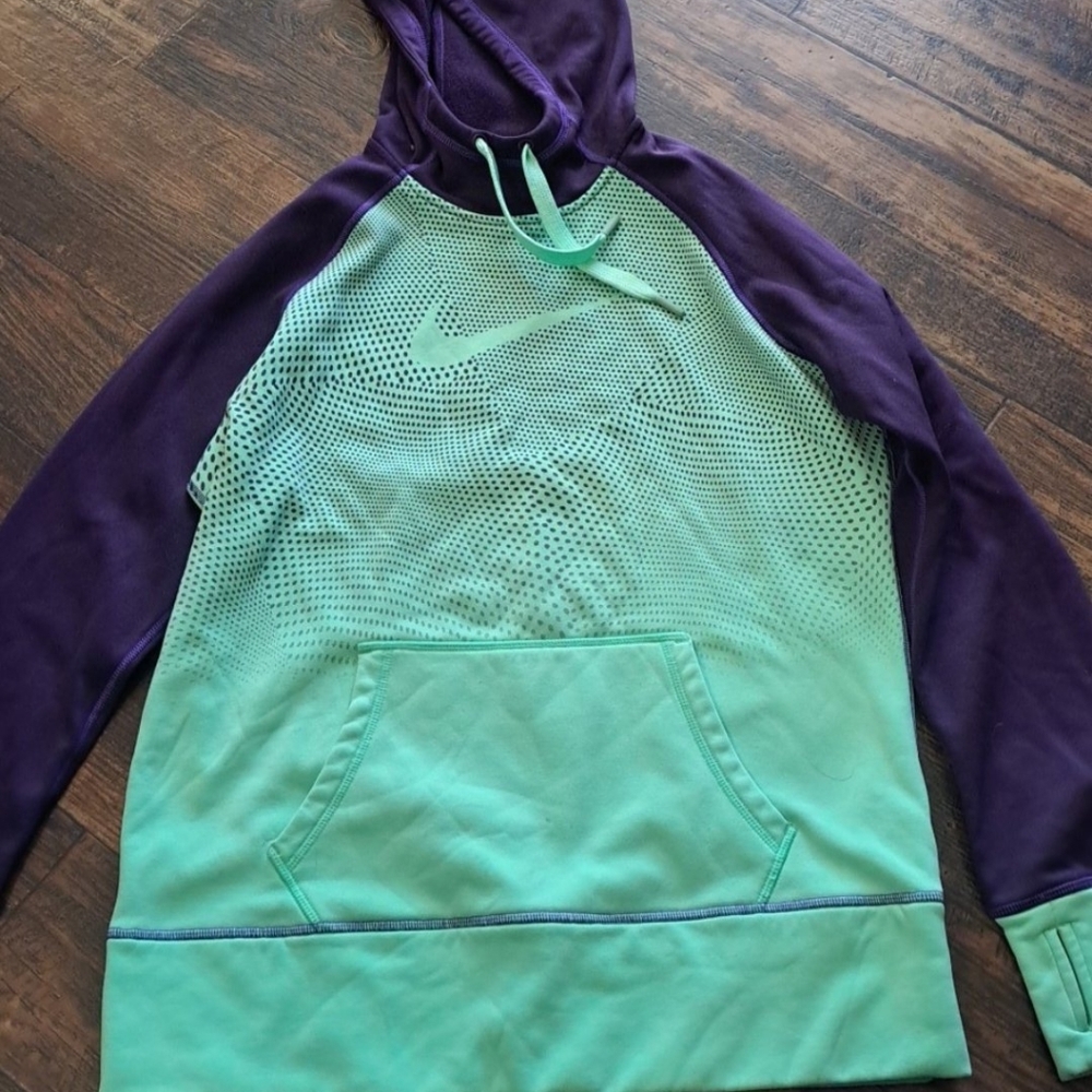 Nike Mint and Violet Hoodie